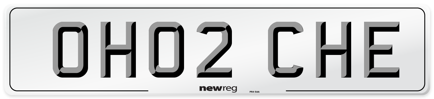 OH02 CHE Number Plate from New Reg